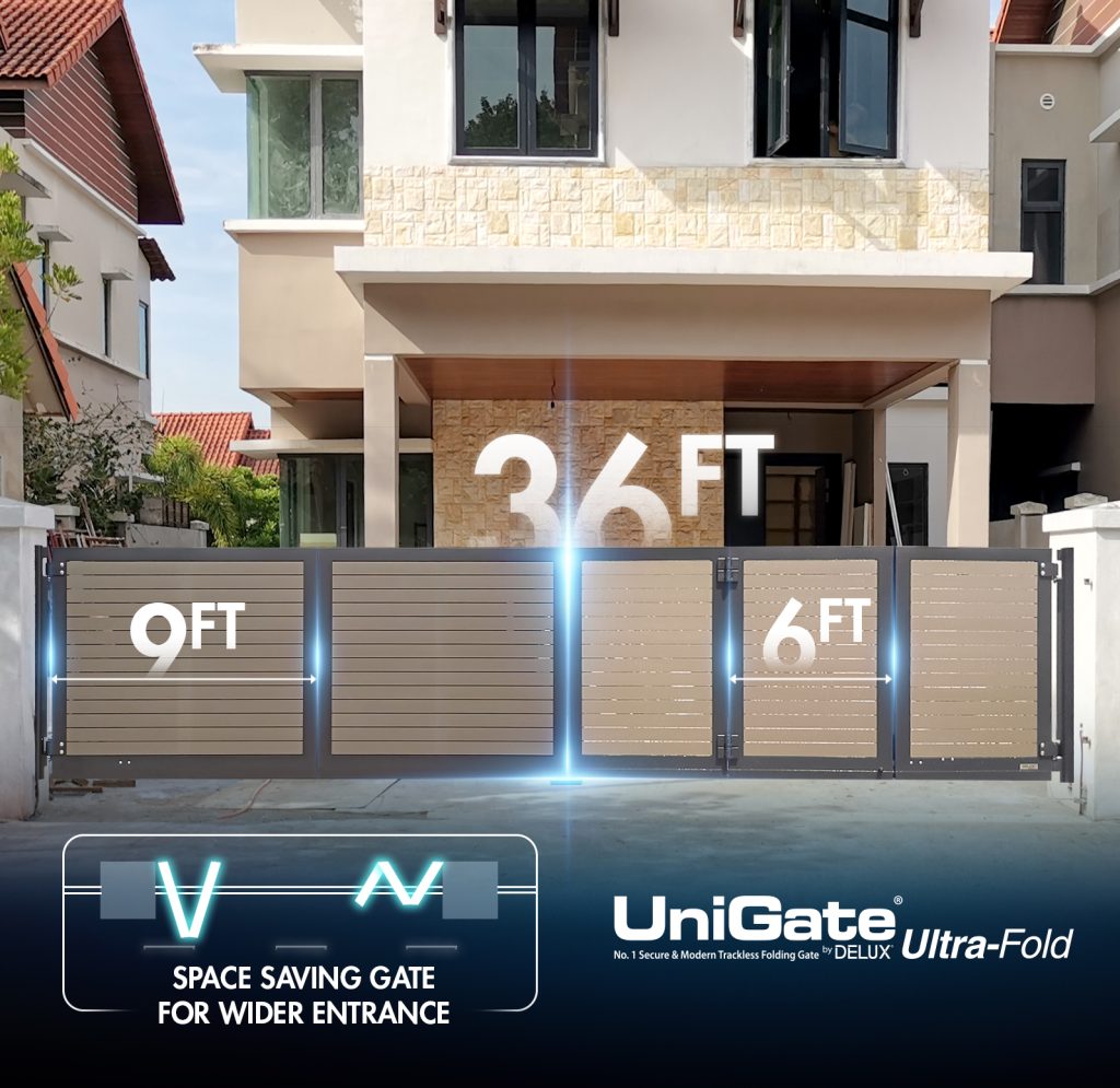 Fully Aluminium Trackless Folding Autogate Ultra-Fold