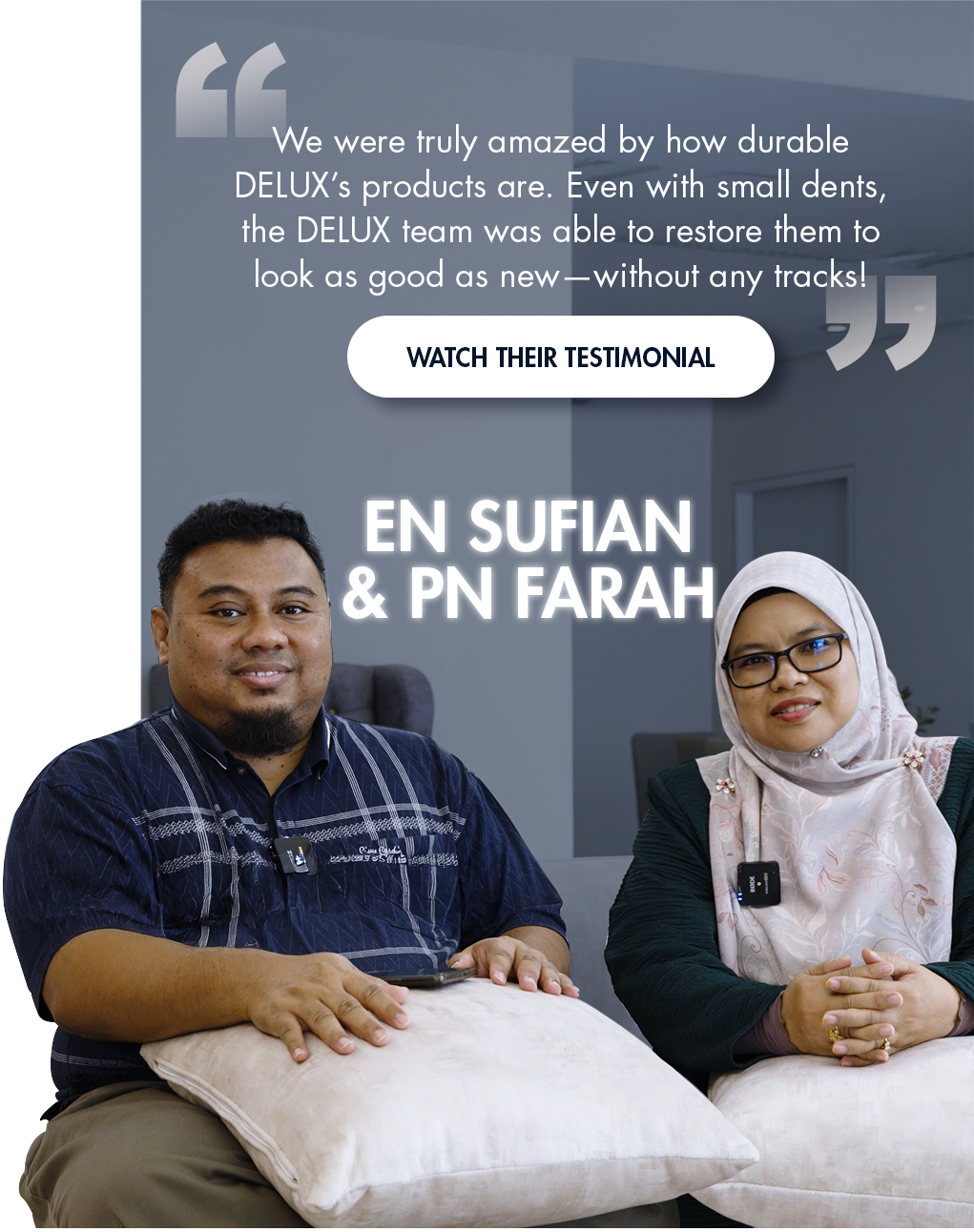 Testimonial Slide - En Sufian & Pn Farah