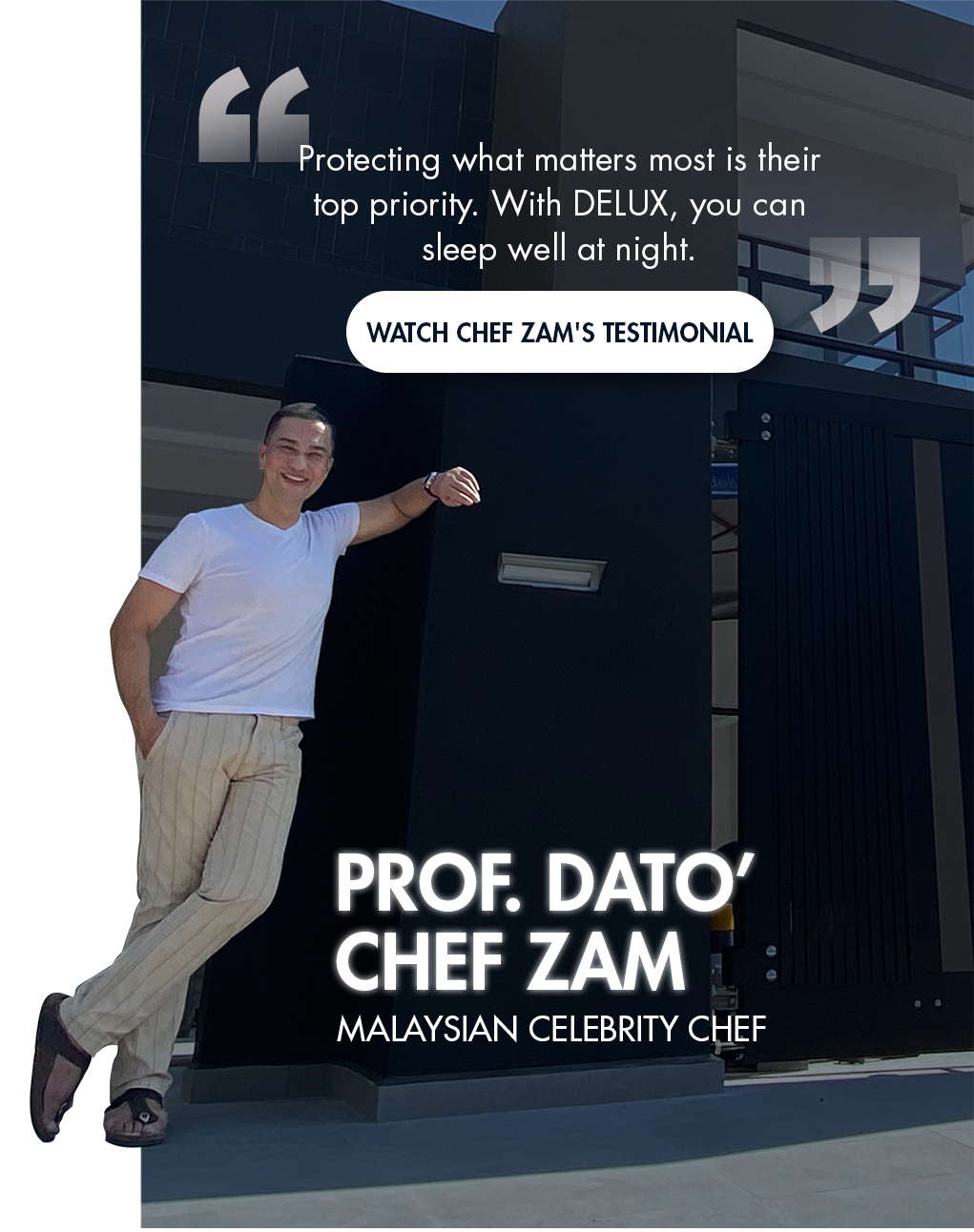 Testimonial Slide - Chef Zam