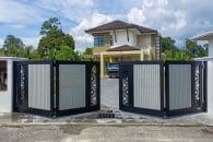 Trackless folding gate Trackless autogate Folding gate Malaysia Aluminium gate Malaysia Delux autogate Unigate Autogate Malaysia Unigate Malaysia Trackless gate Malaysia Aluminium gate supplier Malaysia Aluminium auto gate Autogate price Autogate system price Trackless autogate malaysia price Autogate malaysia price Aluminium gate suppliers mj104