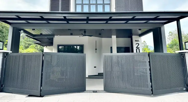 Modern Autogate for Bungalow Home in Cheras