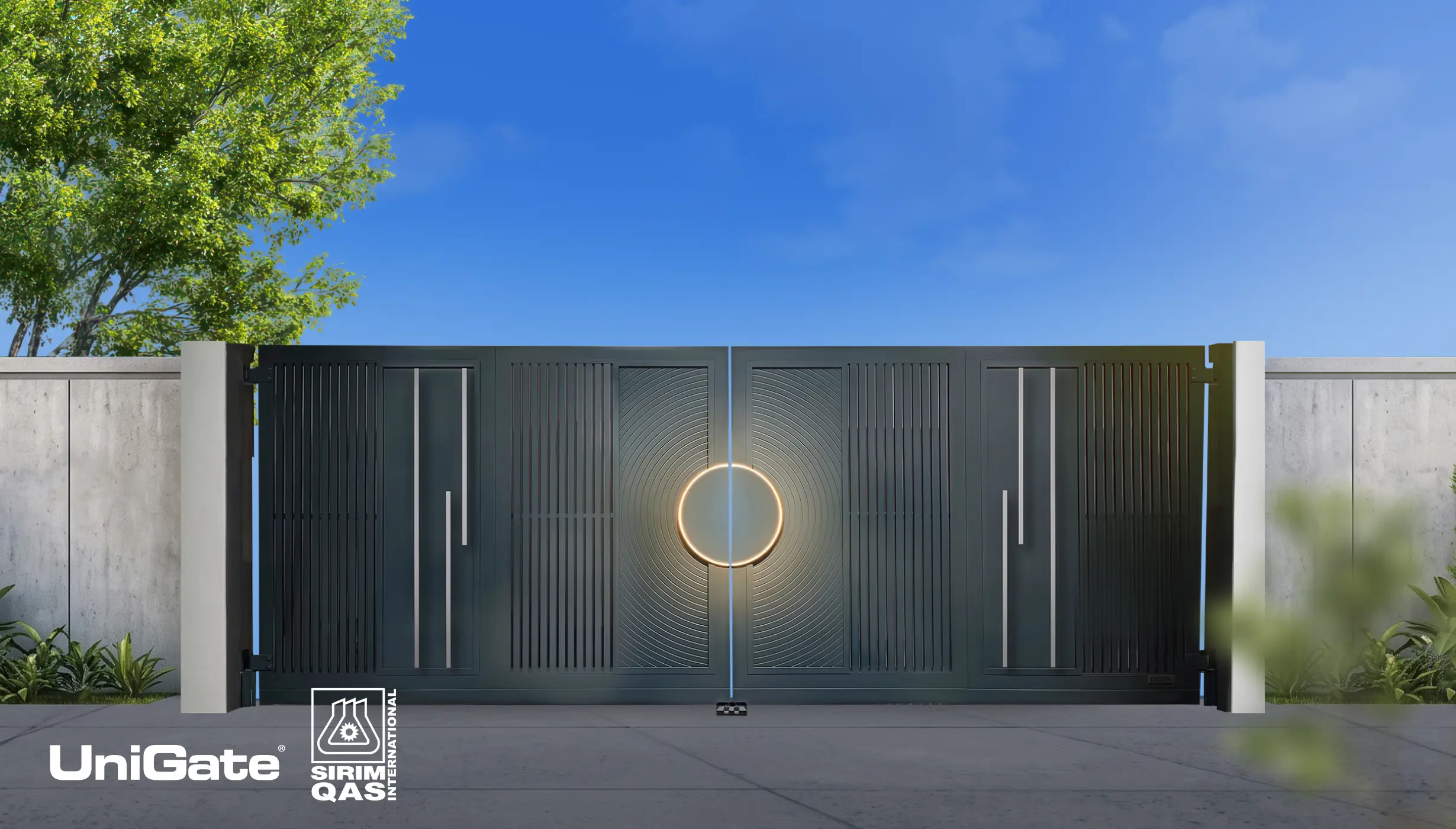 Delux UniGate® Trackless Folding Autogate