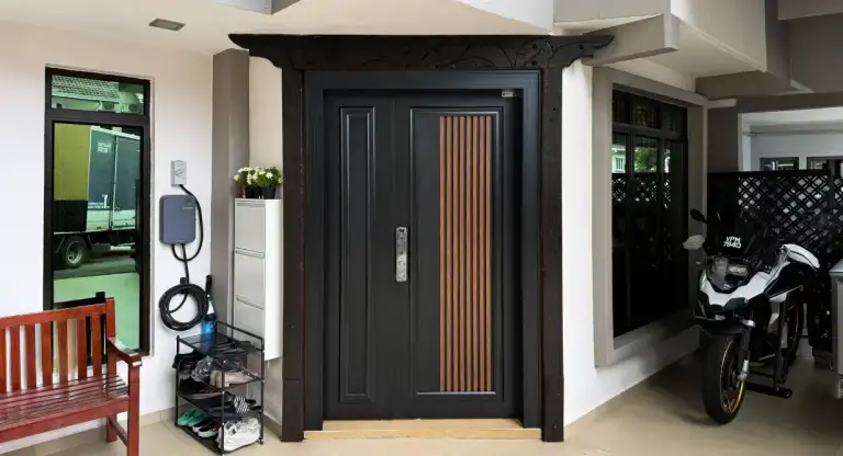 Refined One & Half Security Door Upgrade in Kuala Lumpur