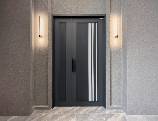 Security door Malaysia Aluminum door Luxury security door Delux security door price Aluminium security door Alutechdoor Security door design for home Best safety door Best security door malaysia Modern security door Security door design One and Half Door DT906P